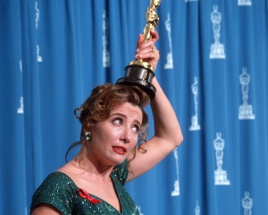 Emma Thompson and her Oscar for Howard's End